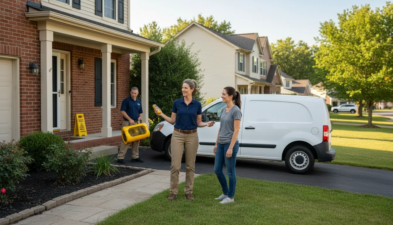 Water restoration image for Home Water Damage Repair in Vickery, OH